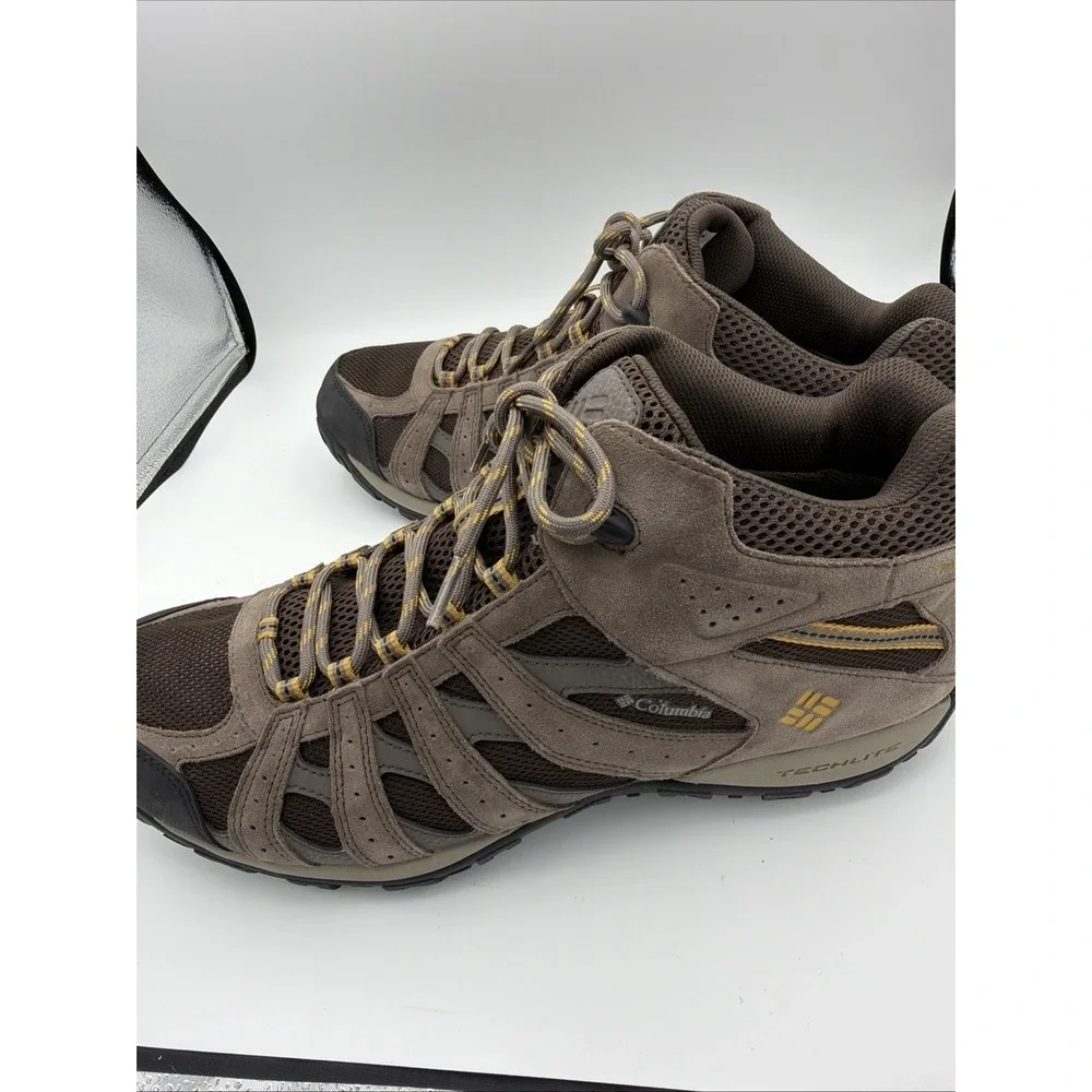 Columbia Men's Waterproof Techlite Hiking Boot 15W Tan Omni-grip 1756